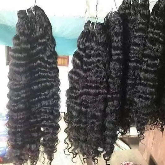 Raw Baby Hair Vietnamese Burmese Curly Hair Cambodian One Donor Hair Weave Bundles Extension Tape in Clip Ins Crochet Hair