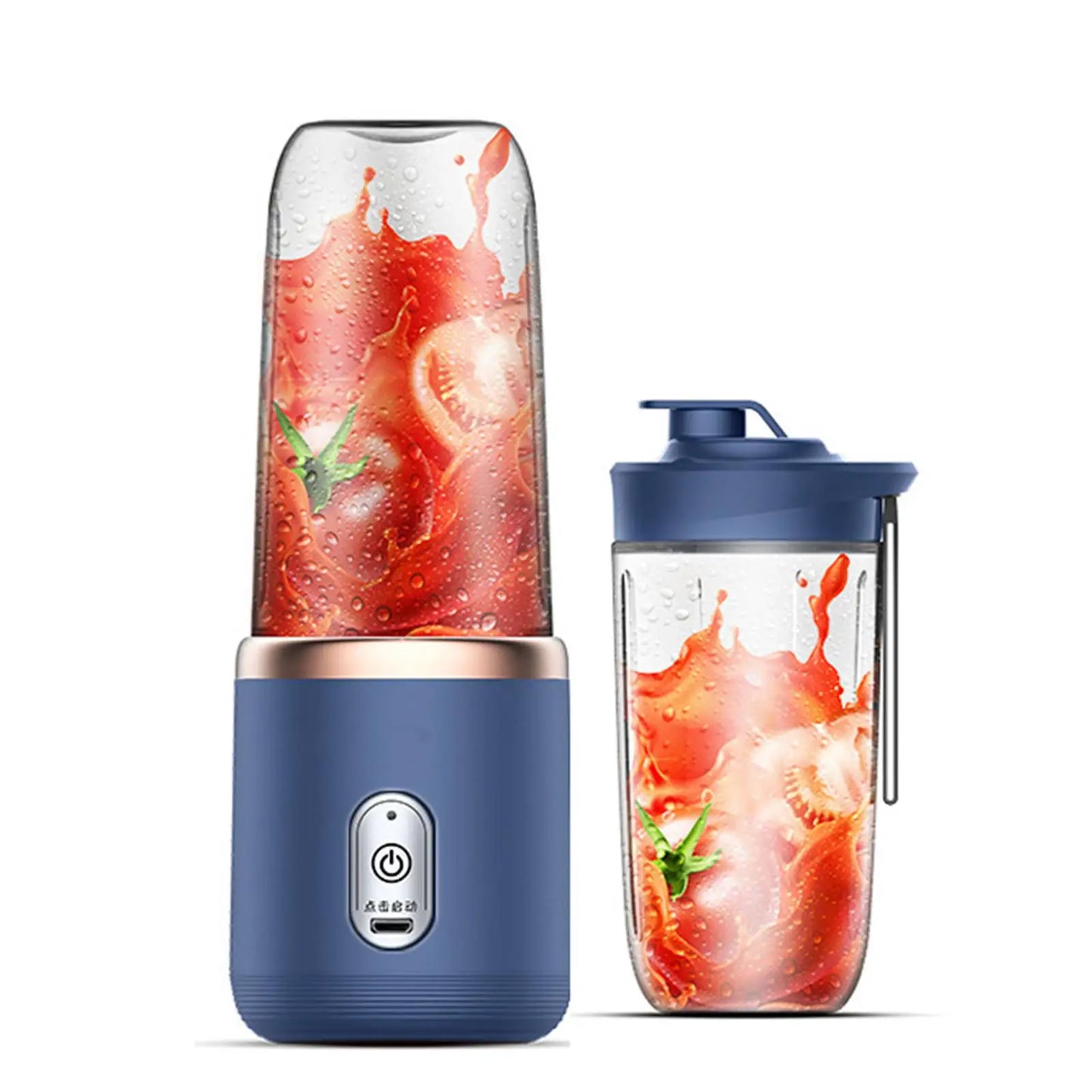 Portable Office Blender USB Fruit Mixer Fruit Juicing Cup 1800mAh Mini Blender Six Blades Mixing squeezed for Outdoor Travel